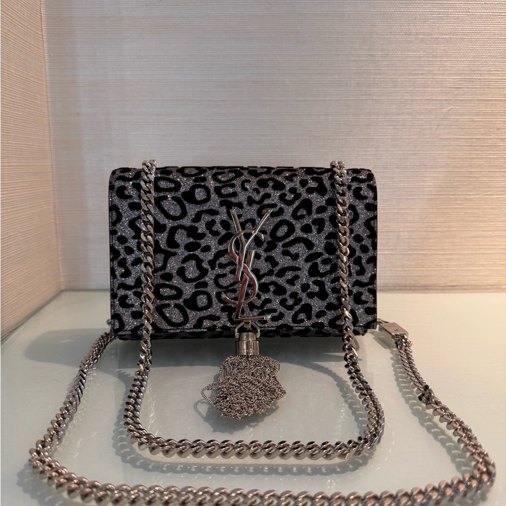 Saint Laurent Leopard Kate Bag